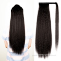 Drawstring Ponytail Yaki Straight Clip in Wrap Around Hair Piece Manufactory